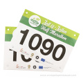 Customized Marathon Bib Number for Athletes OEM Design